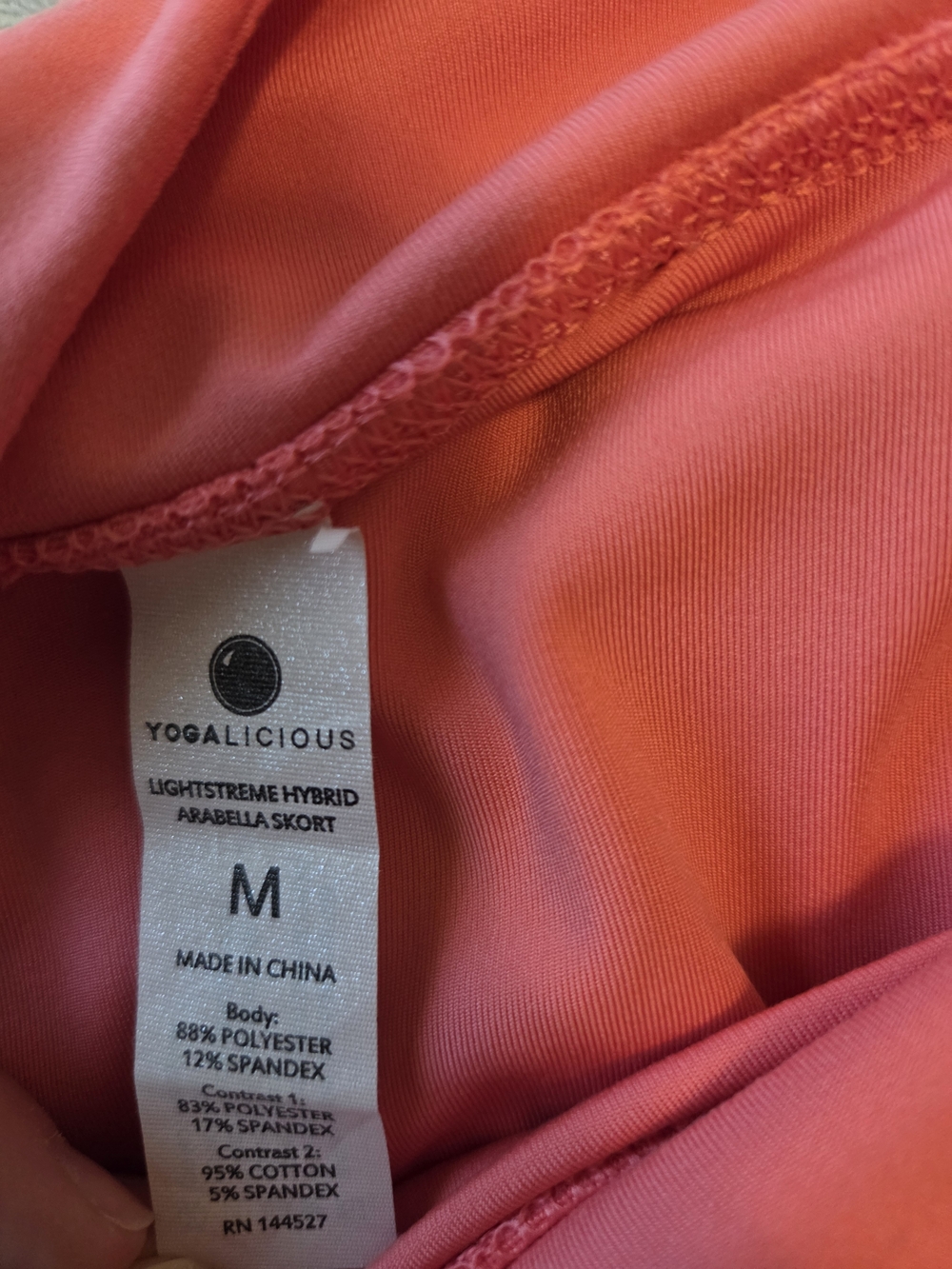 Yogalicious Coral Pink Pleated Skater Skirt - Picture 8 of 9